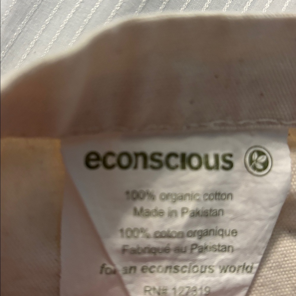 Stitch-Fix Cream Canvas Tote Bag-Excellent - Picture 5 of 5